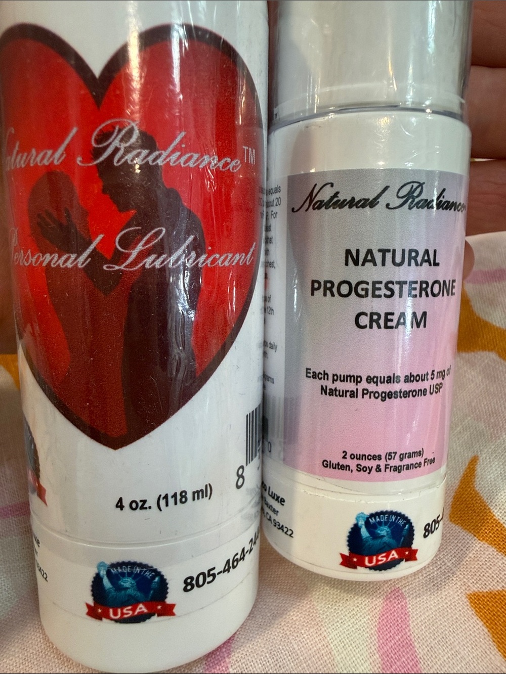 NEW PROGESTERONE CREAM+free personal lubricant by Natural Radiance Made in‎ USA